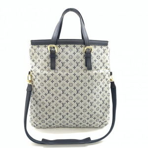 Louis Vuitton Francoise Monogram Mini 2WAY Bag Navy Blue Grey
